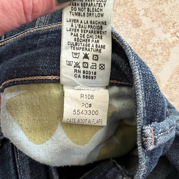 Lucky BRAND Vintage Cate boot leg flare with flap pockets distressed size 29 - Picture 9 of 15